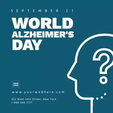 Journée mondiale de l'Alzheimer