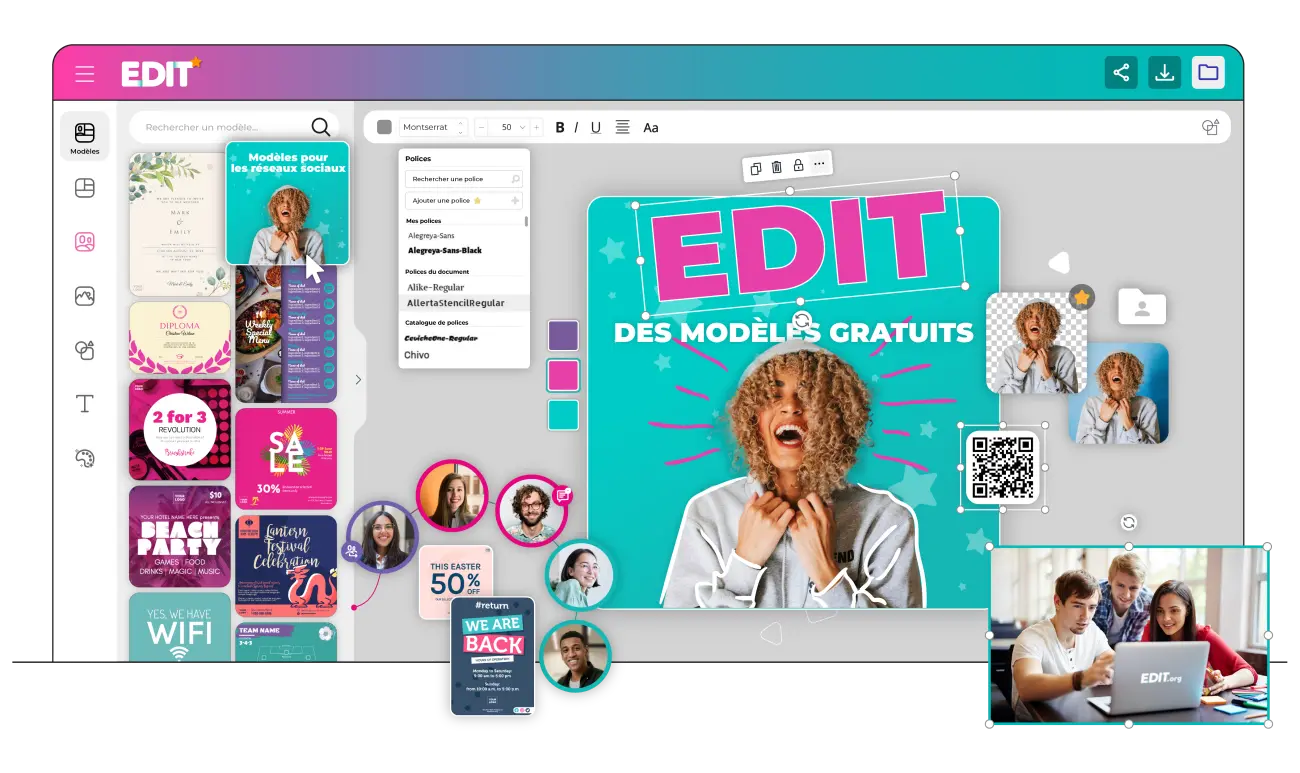 MODIFIE des modèles gratuits