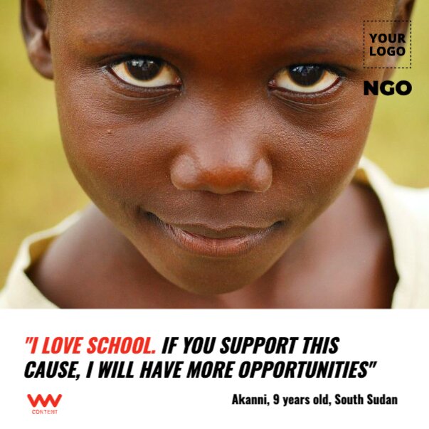 Free banners design for NGOs