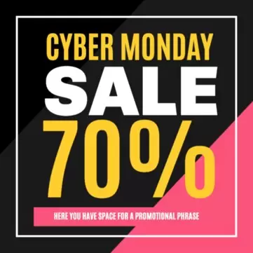 Customize your Cyber Monday banner