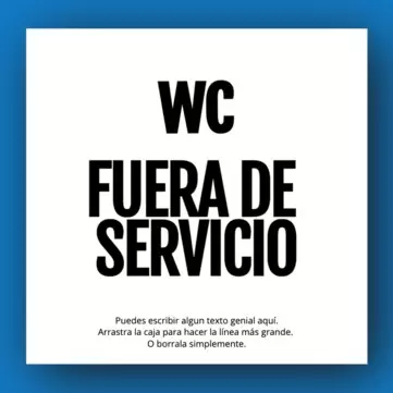 Editar un cartel de Fuera de Servicio
