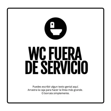 Editar un cartel de Fuera de Servicio