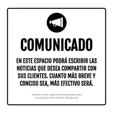 Edita un Anuncio Informativo