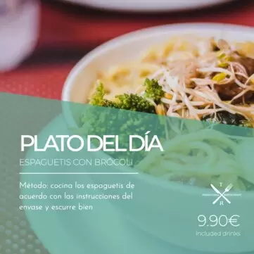 Edita un banner de Plato del Día