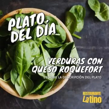 Edita un banner de Plato del Día