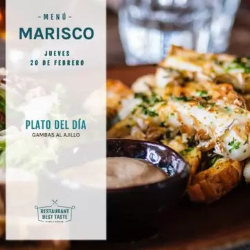 Edita un banner de Plato del Día