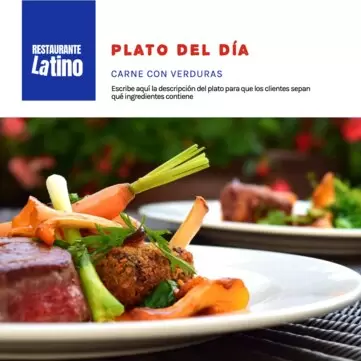 Edita un banner de Plato del Día