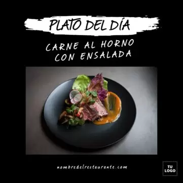 Edita un banner de Plato del Día