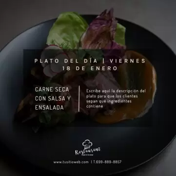 Edita un banner de Plato del Día