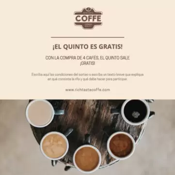 Edita un póster de Café