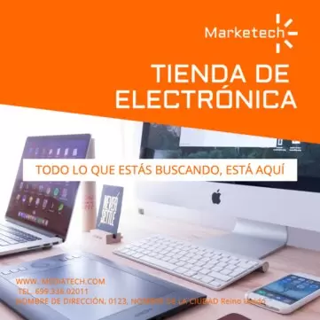 Editar una plantilla de móviles y electrónica
