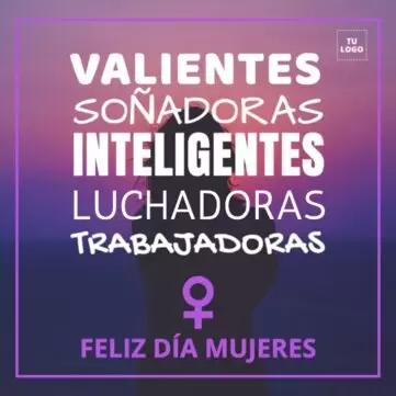 Editar una plantilla del Día de la Mujer