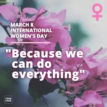 Modifica un modello per la Festa della donna