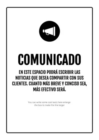 Edita un Anuncio Informativo