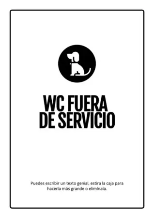 Editar un cartel de Fuera de Servicio