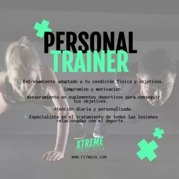 Edita un cartel de Entrenador Personal