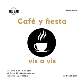 Edita un póster de Café
