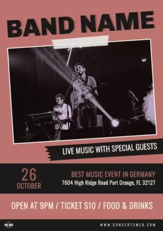 Edit your concert poster