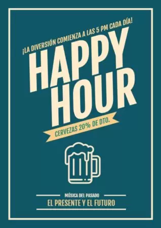 Edita una plantilla Happy Hour