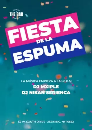 Edita un banner de Fiesta de la Espuma