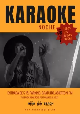 Edita un flyer de Karaoke