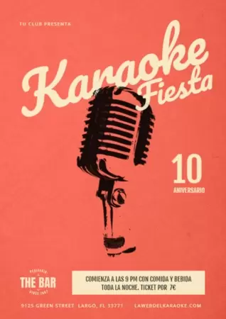 Edita un flyer de Karaoke