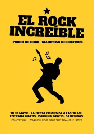 Crear cartel concierto