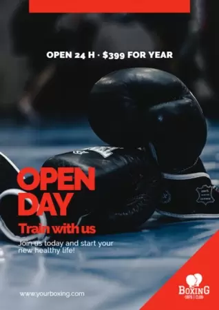 Edit an Open Day flyer