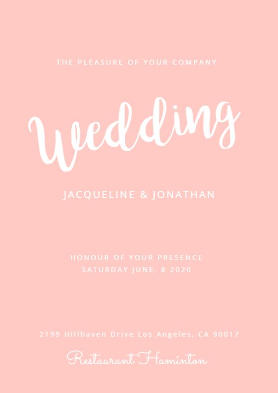 Create wedding invitacions online