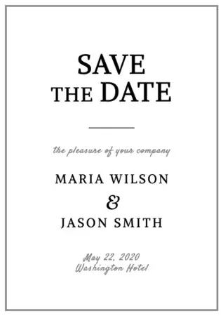Edit a Save the Date card
