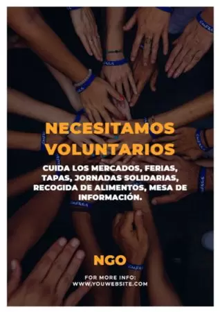 Edita una plantilla para encontrar voluntarios