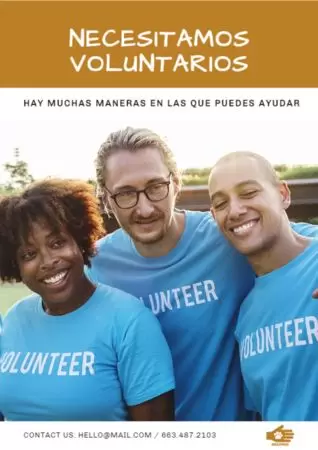 Edita una plantilla para encontrar voluntarios