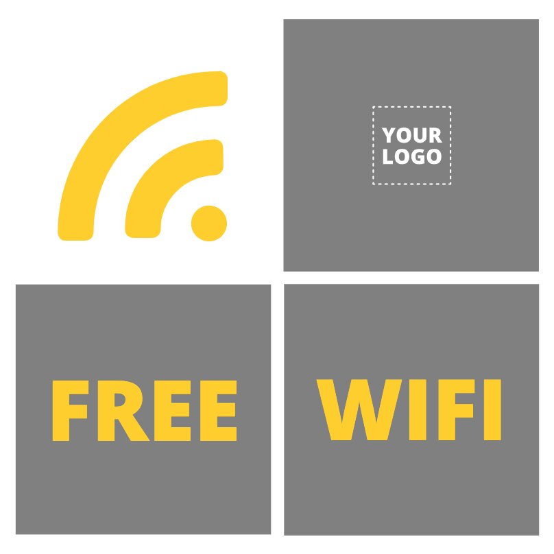 Free WiFi posters for printing