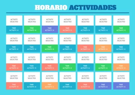 Edita tu horario de gimnasio