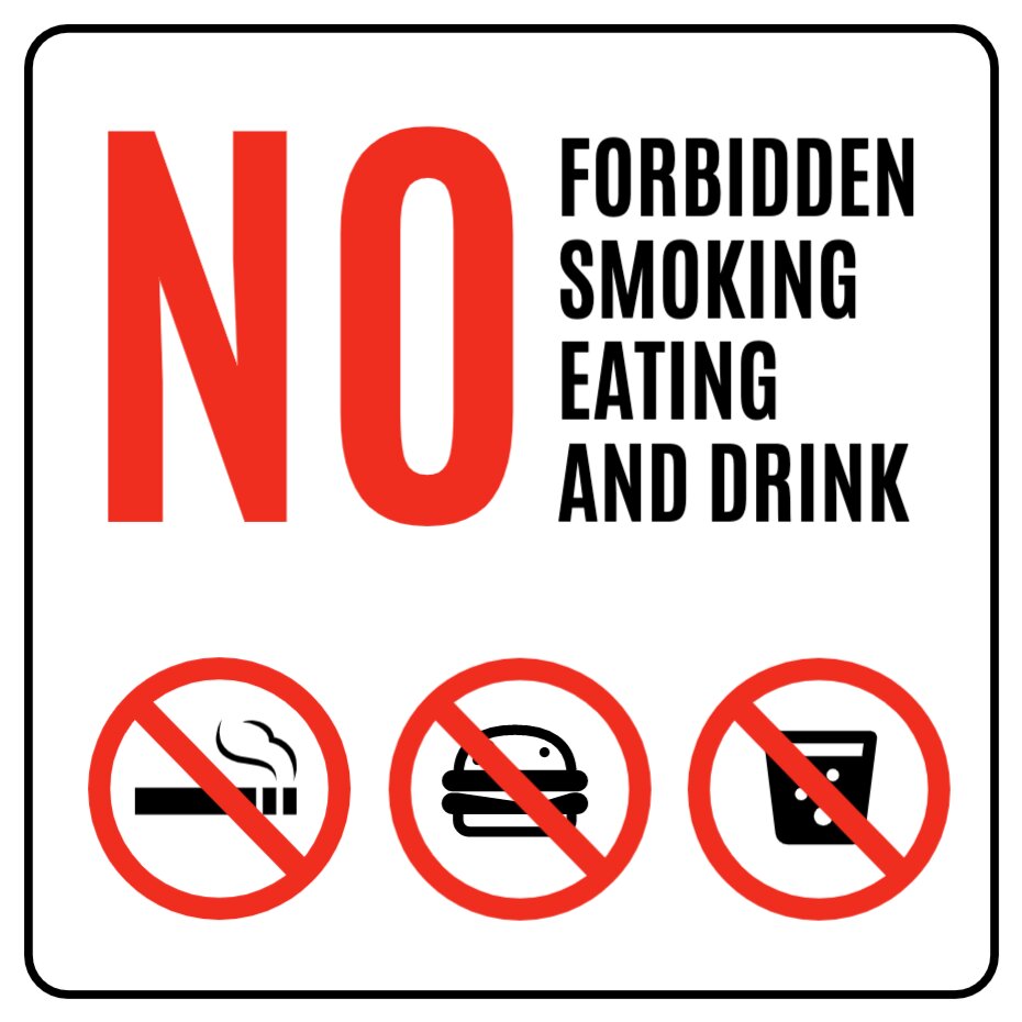 No Smoking Or Vaping Editable Template ~ Customize Text With Additional 