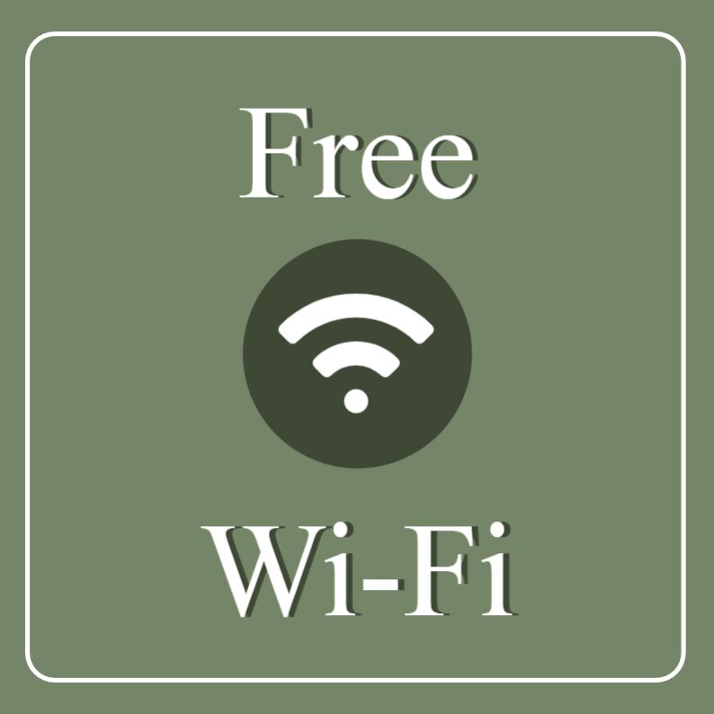 Free WiFi posters for printing