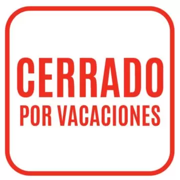 Edita tu imagen cerrado por vacaciones