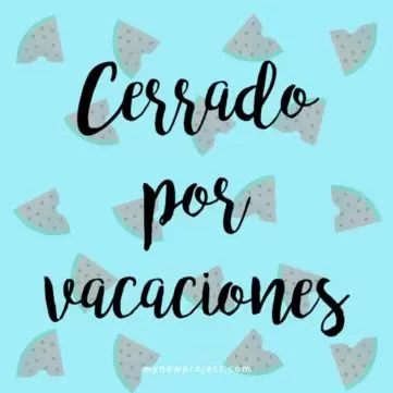 Edita tu imagen cerrado por vacaciones