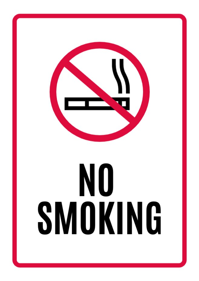 Prohibition and restriction signs to edit and print