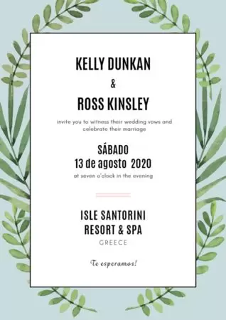 Crear una invitación de boda
