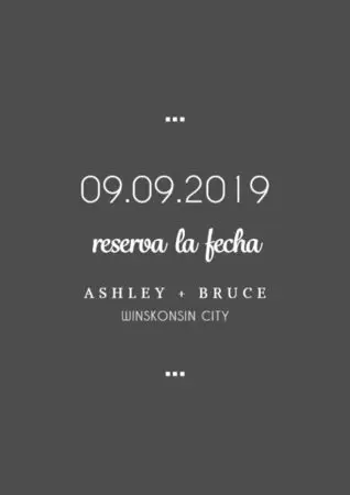 Edita una plantilla Save the Date