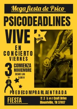 Crear cartel concierto
