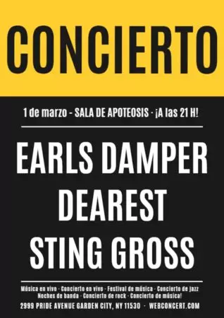 Crear cartel concierto