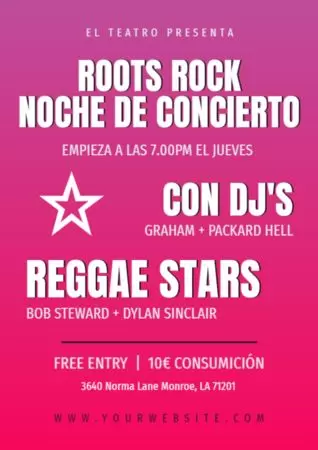 Crear cartel concierto