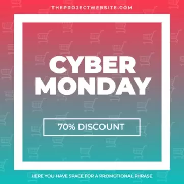 Customize your Cyber Monday banner