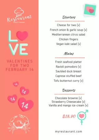 Create my Valentine themed designs