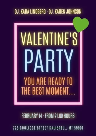 Edit a party flyer