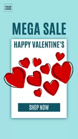 Bearbeite ein Valentinstag Design