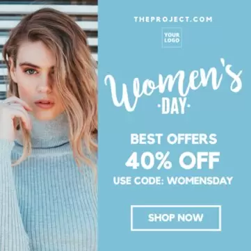 Editar um design para o dia da mulher