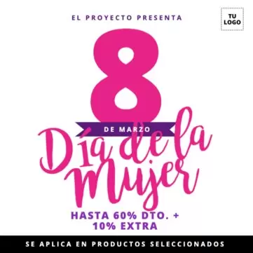 Editar una plantilla del Día de la Mujer